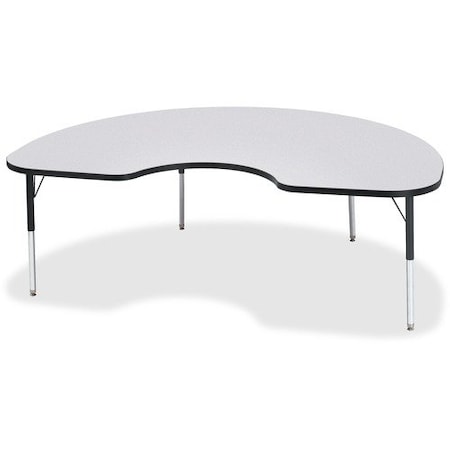 Jonti-Craft TABLE, KIDNEY, 48X72, GY/BK JNT6423JCE180